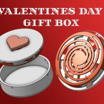 Hộp Trái Tim Khóa Gài Ngày Valentine (Valentines Day Heart Latch Box)