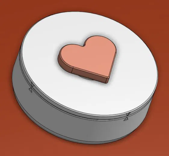 Hộp Trái Tim Khóa Gài Ngày Valentine (Valentines Day Heart Latch Box) - Image 5