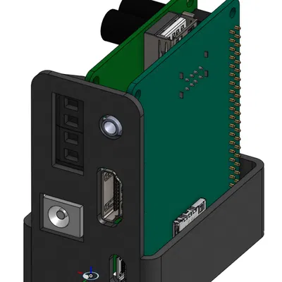 HifiBerry Amp 2 / Raspberry Pi 3A: vỏ amp đứng gọn V2