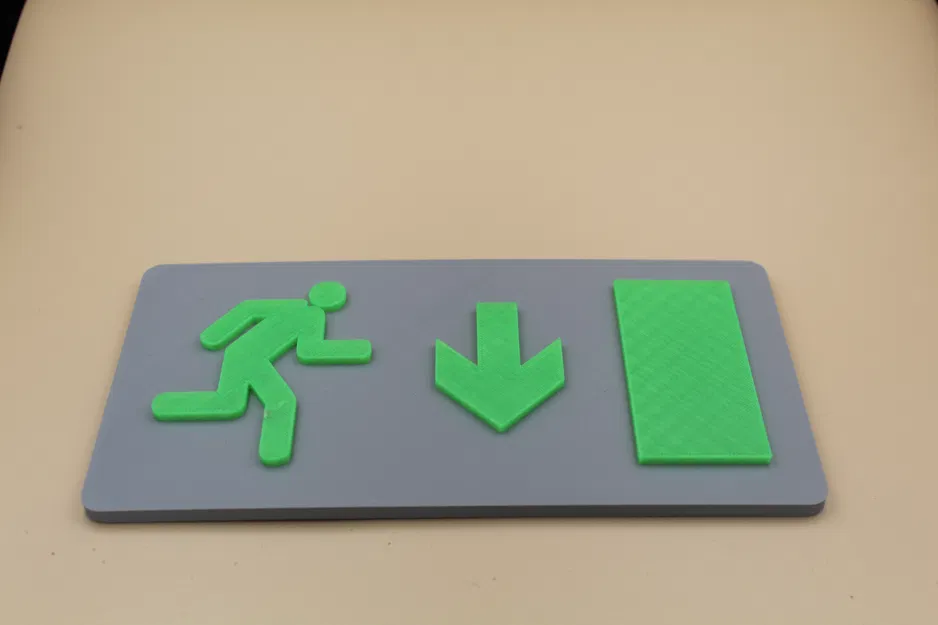 Bảng sơ tán 200 x 100mm “Lối thoát liên tục” - Image 1