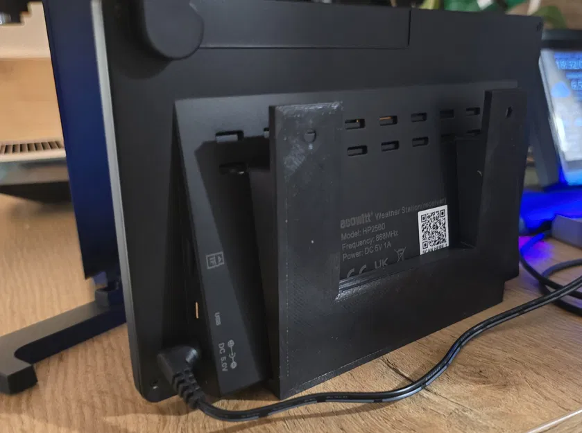 Ngàm treo tường cho trạm thời tiết Ecowitt HP2560 / Froggit HP2000 - Image 3