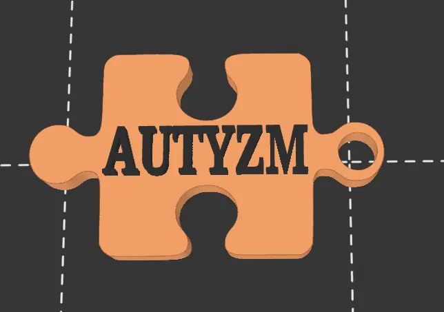 Móc khóa puzzle Autism – brelok do kluczy autyzm PL - Image 1