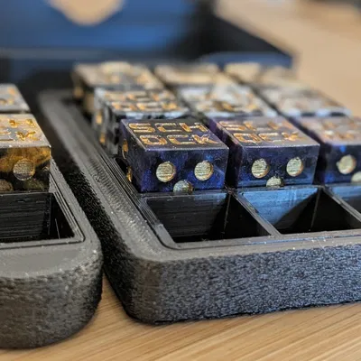 DIY Schocken Dice - Master và Khuôn (Mold)