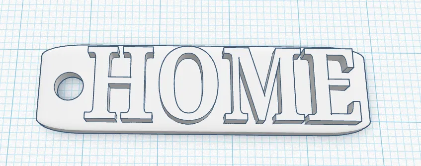 Móc khóa HOME, brelok do kluczy DOM ENG - Image 1