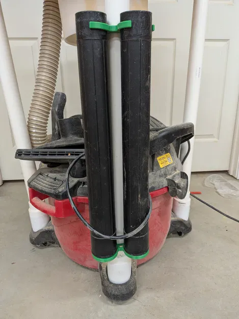 Giá đỡ phụ kiện máy hút bụi Wet/Dry dạng parametric cho ống PVC 1.5" - Image 3