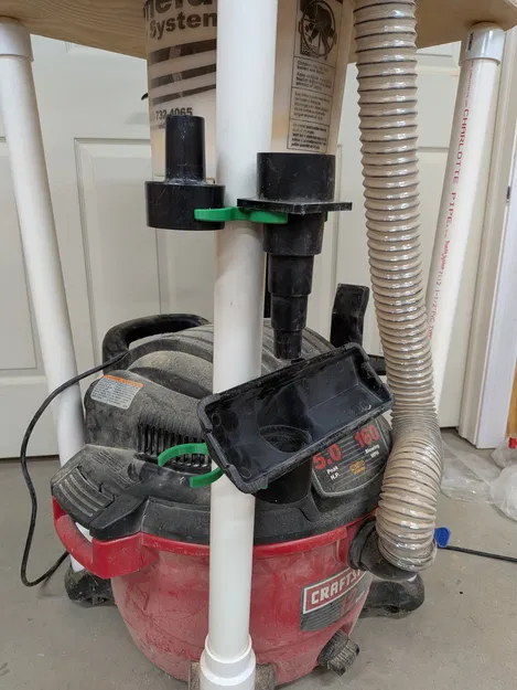 Giá đỡ phụ kiện máy hút bụi Wet/Dry dạng parametric cho ống PVC 1.5" - Image 5