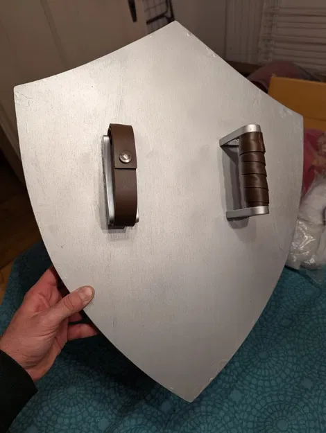 Tay cầm và ngàm gắn tay cho khiên cosplay/khiên gỗ - Image 1