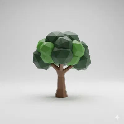 Cây Low Poly (Tree Low Poly)