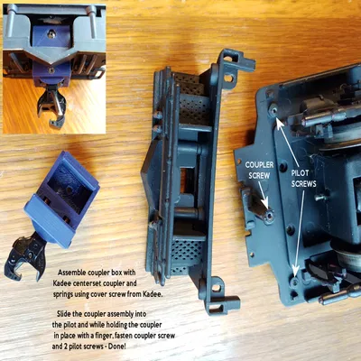 Hộp chuyển đổi coupler Kadee cho Aristocraft RS3