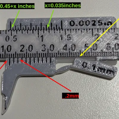 Clamp Caliper - Long (Thước kẹp in 3D bản dài 180mm/7 inch)