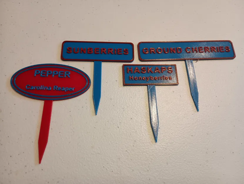 Bảng Nhãn Cắm Cây Trong Vườn Dạng Tham Số (Parametric Garden Plant Stake Label Signs) - Image 2