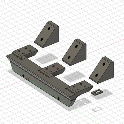 Bracket CoPrint CX-1 cho Ender 3 V3 Plus kèm LED bar (Quick swap)