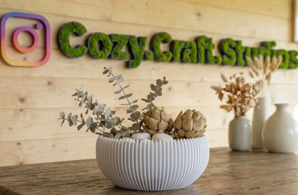 Bowl Ribbed Nest – Khay Trang Trí Japandi Deco - Image 3