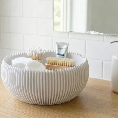 Bowl Ribbed Nest – Khay Trang Trí Japandi Deco