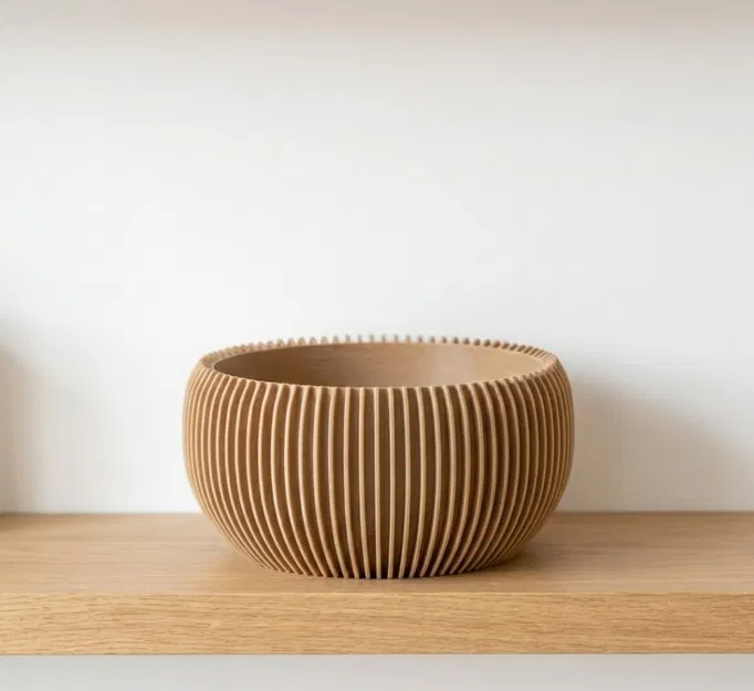 Bowl Ribbed Nest – Khay Trang Trí Japandi Deco - Image 5