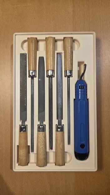 Khay Gridfinity đựng kim giũa & dao tẩy ba via NB1100 (Precision File Organizer) - Image 1