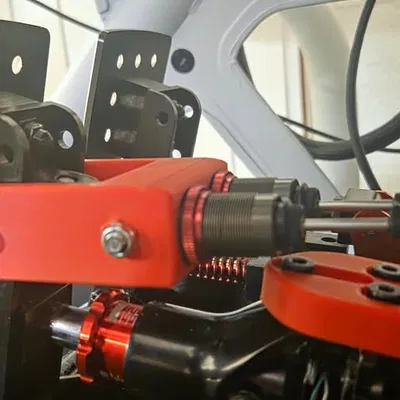 Mod phanh thủy lực cho pedal Fanatec V3 (dùng giảm xóc RC 1:8)