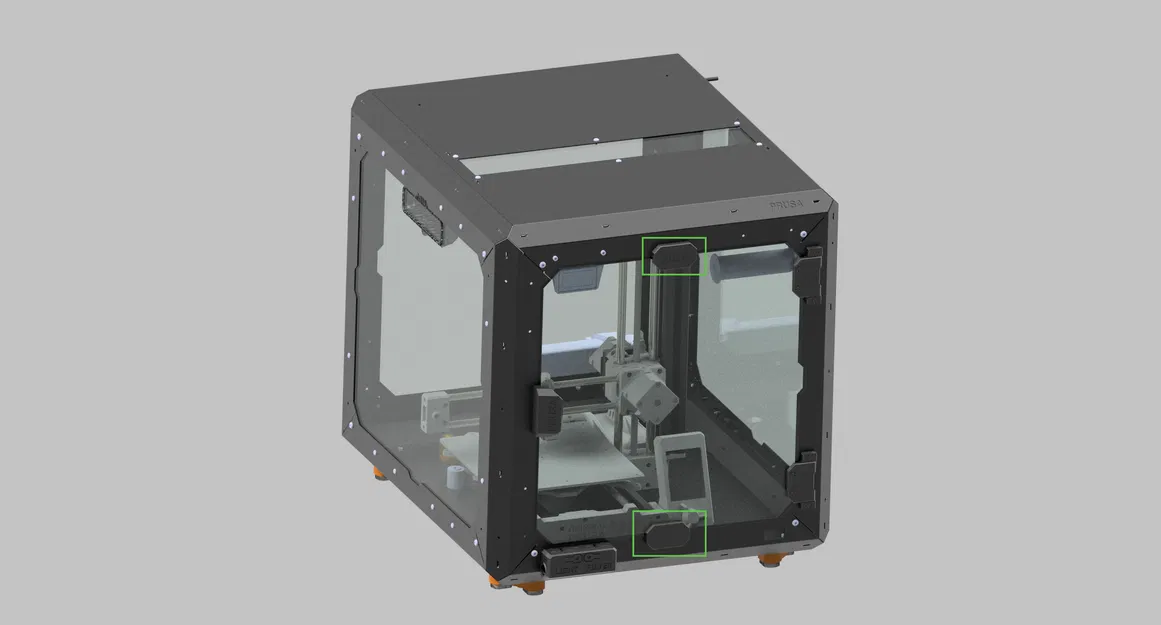 Prusa Mini Enclosure: ngàm giảm ồn/đóng cửa êm (door closer / silencer) - Image 1