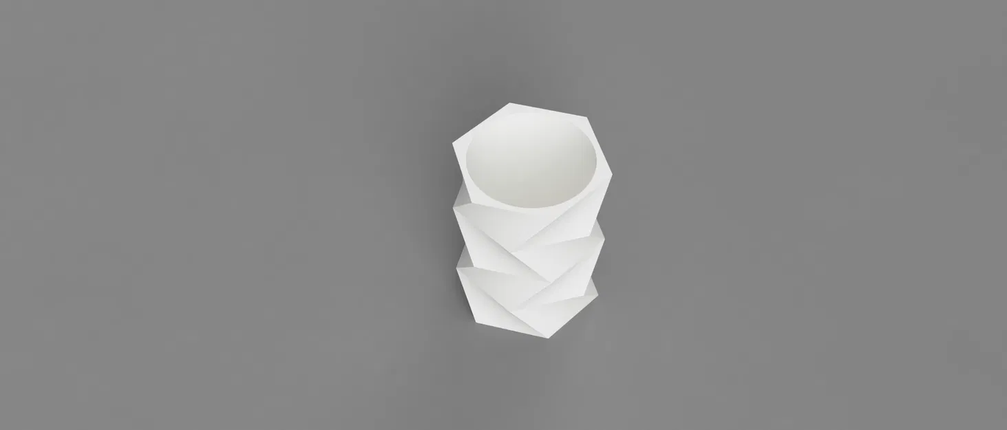 Bình hoa low-poly - Image 2