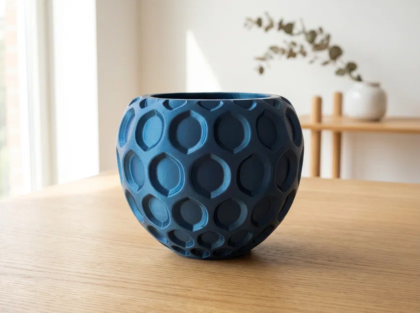 Bình hoa Oculia (Oculia Vase) – Decor tổ ong hình học hiện đại - Image 1
