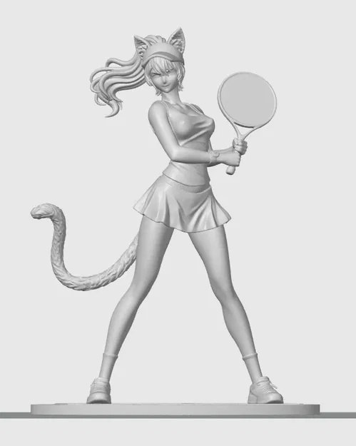 Figurine cô mèo thể thao (Sport cat-girl) 1 - Image 1