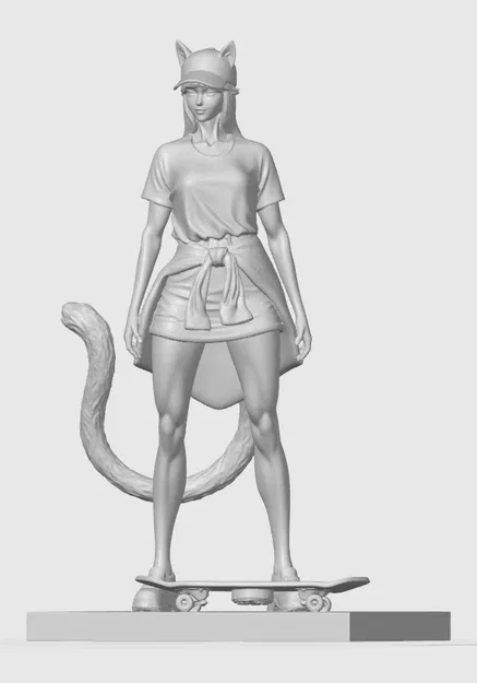 Figurine cô gái mèo thể thao 2 - Image 1