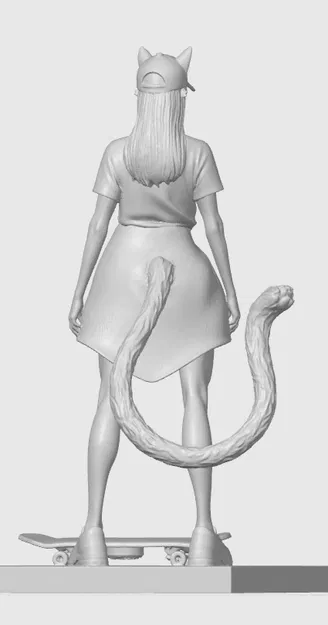 Figurine cô gái mèo thể thao 2 - Image 2