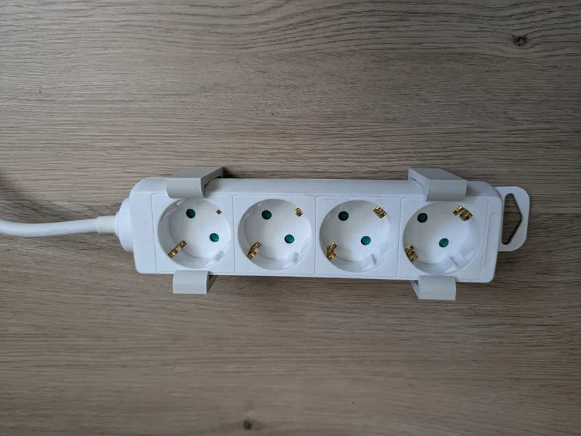 Giá đỡ powerstrip treo tường / lắp dưới bàn (Wall mount, Under desk) - Image 3