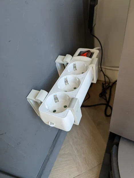 Giá đỡ powerstrip treo tường / lắp dưới bàn (Wall mount, Under desk) - Image 8