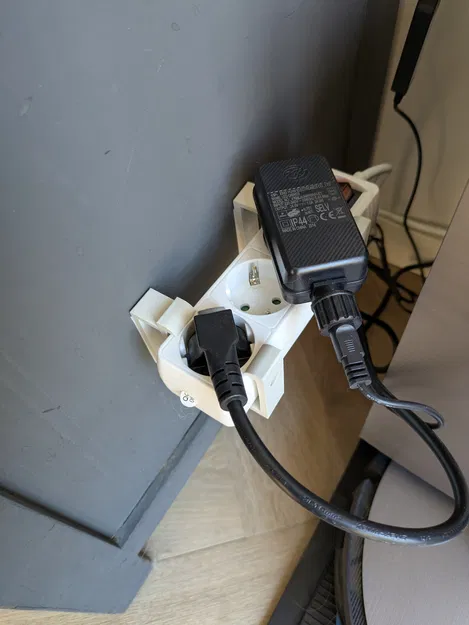Giá đỡ powerstrip treo tường / lắp dưới bàn (Wall mount, Under desk) - Image 9