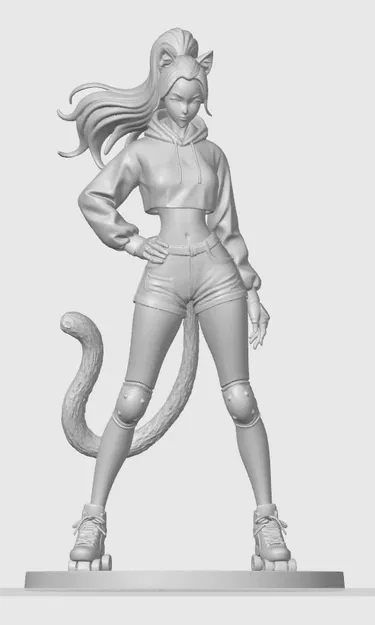 Tượng cat-girl thể thao 5 - Image 1