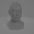 Tượng Bán Thân Jean-Luc Picard Low Poly - Thumbnail 1