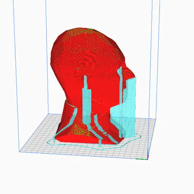 Tượng Bán Thân Jean-Luc Picard Low Poly