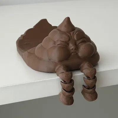 Giá Đỡ Giấy Vệ Sinh Hình Poop Hài Hước – Print-in-Place