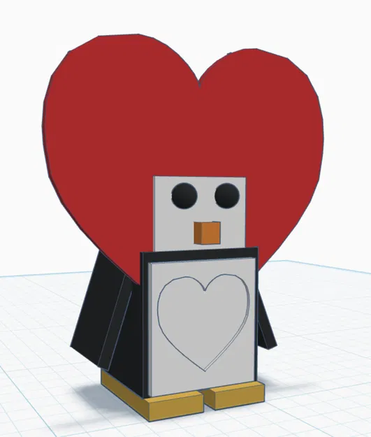 TacticalPenguinz Heartboy – chim cánh cụt Valentine - Image 1