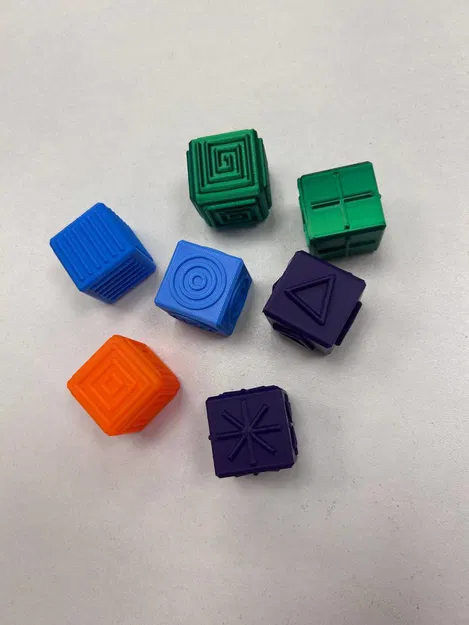 Sensory cubes – Khối luyện xúc giác & chức năng bàn tay - Image 1