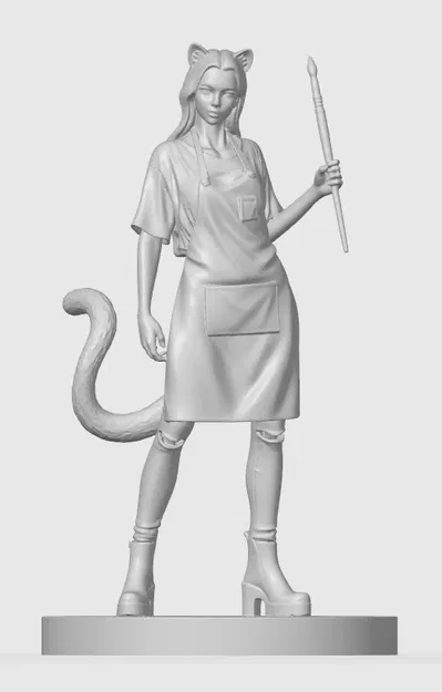 Figurine cô gái mèo phong cách thường ngày 5 - Image 1