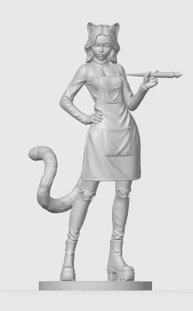 Tượng cô gái mèo phong cách thường ngày 6 - Image 1