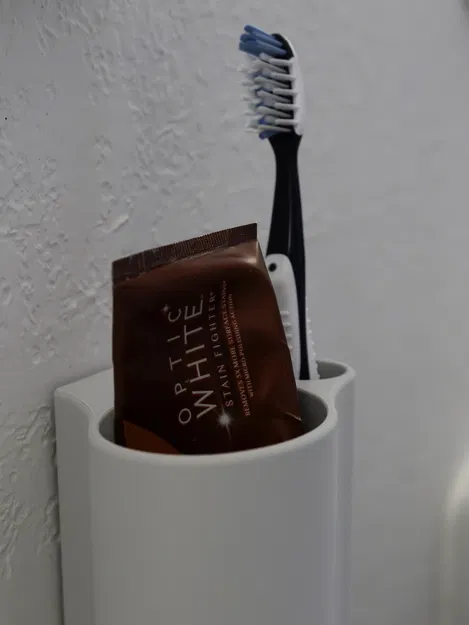 Giá Treo Tường Đựng Bàn Chải/Kem Đánh Răng Dùng Command Strip - Image 1