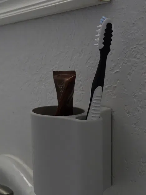 Giá Treo Tường Đựng Bàn Chải/Kem Đánh Răng Dùng Command Strip - Image 6