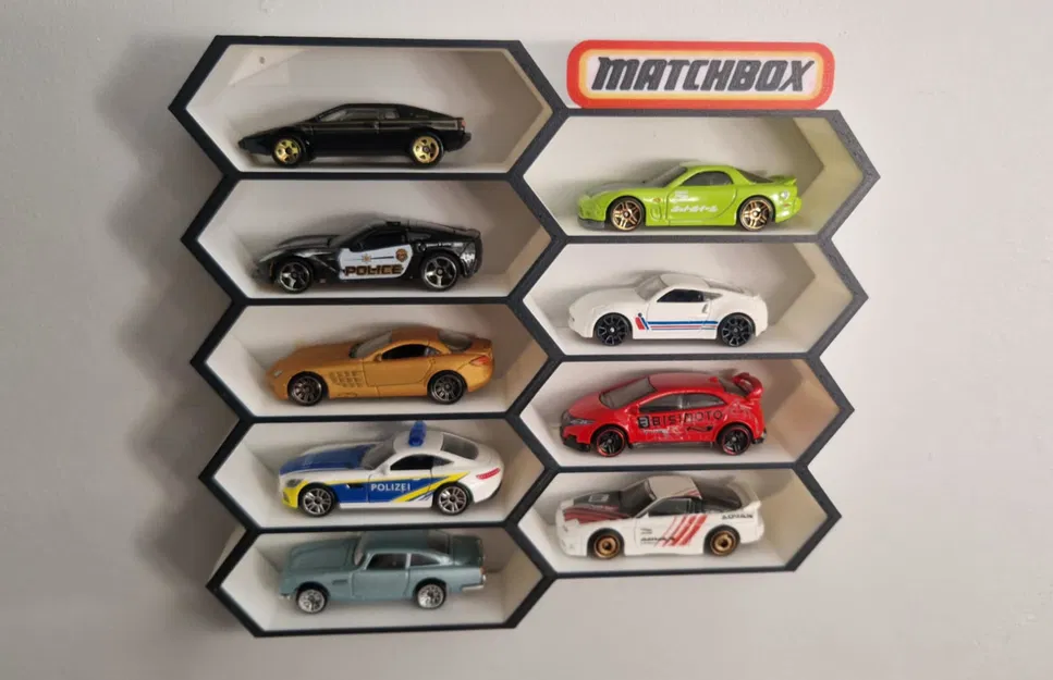 Kệ trưng bày xe mô hình 1/64 treo tường (có logo thương hiệu) - Image 2