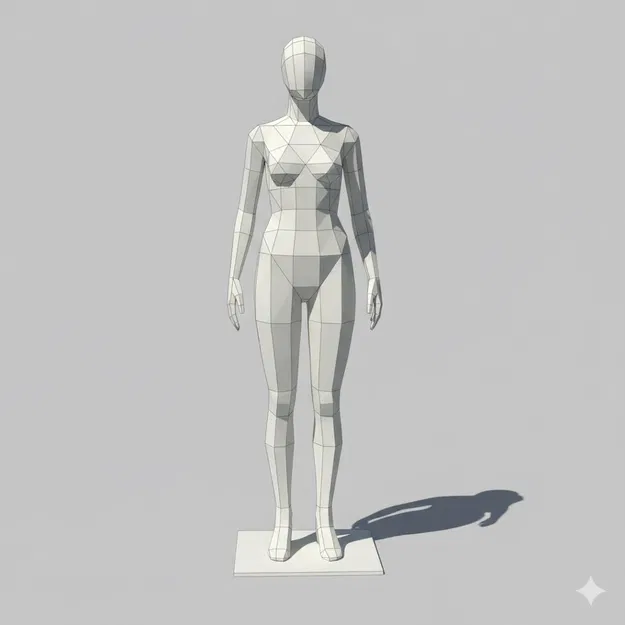 Mannequin Low Poly - Image 1