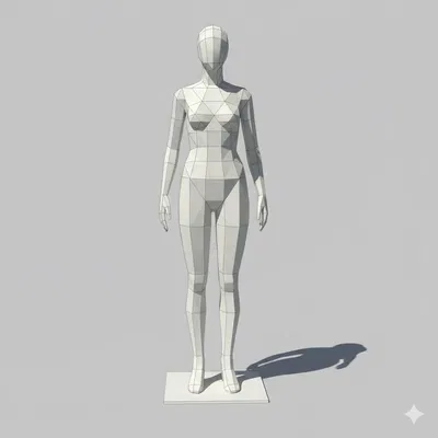 Mannequin Low Poly