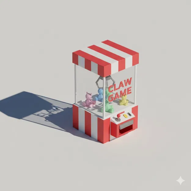 Máy gắp thú Arcade Low Poly - Image 1