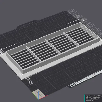 Lưới thông gió Nicoll 100 - Model B101 (Bản thay thế)