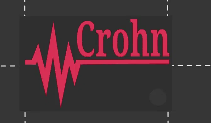 Móc khóa Crohn (brelok) dạng keychain/pendant – Linia życia (Lifeline) - Image 1