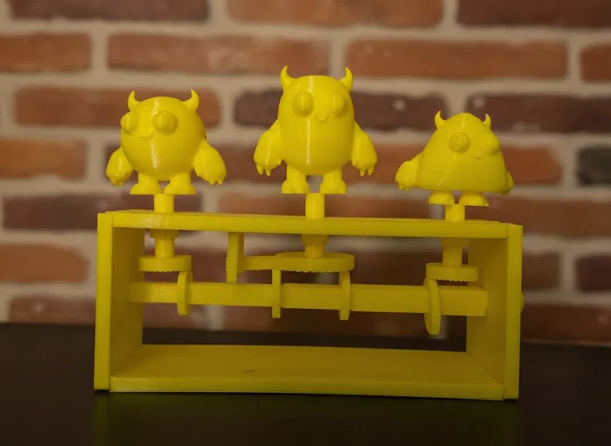 Triple Monster Automaton - Kinetic Sculpture (Máy Tự Động 3 Quái Vật) - Image 1