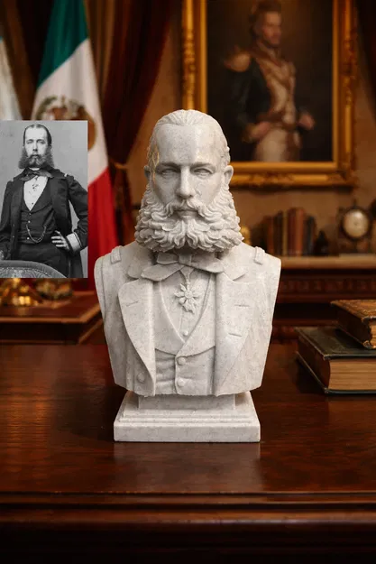 Maximilien Ier (Ferdinand Maximilien de Habsbourg-Lorrainen) - Tượng bán thân - Image 1