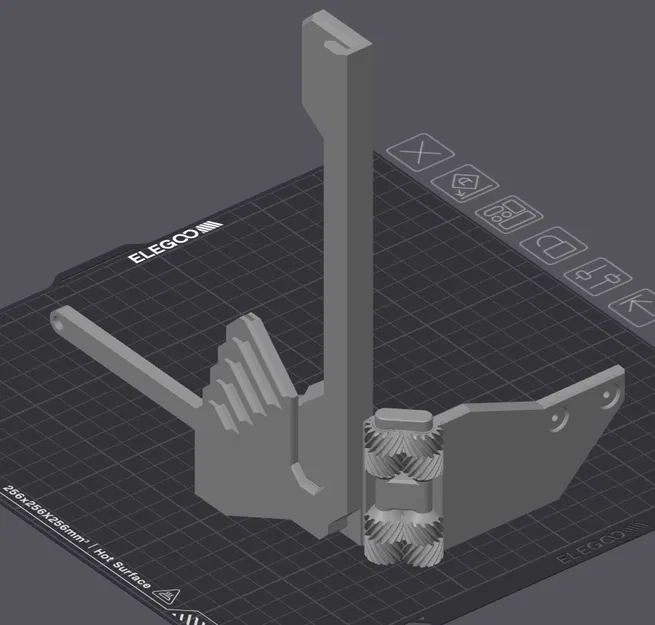 Bản lề bánh răng Centauri Carbon kèm bed holders (remix) - Image 1