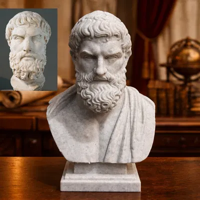 Epicurus - Epicure - Epíkouros - Tượng Bán Thân